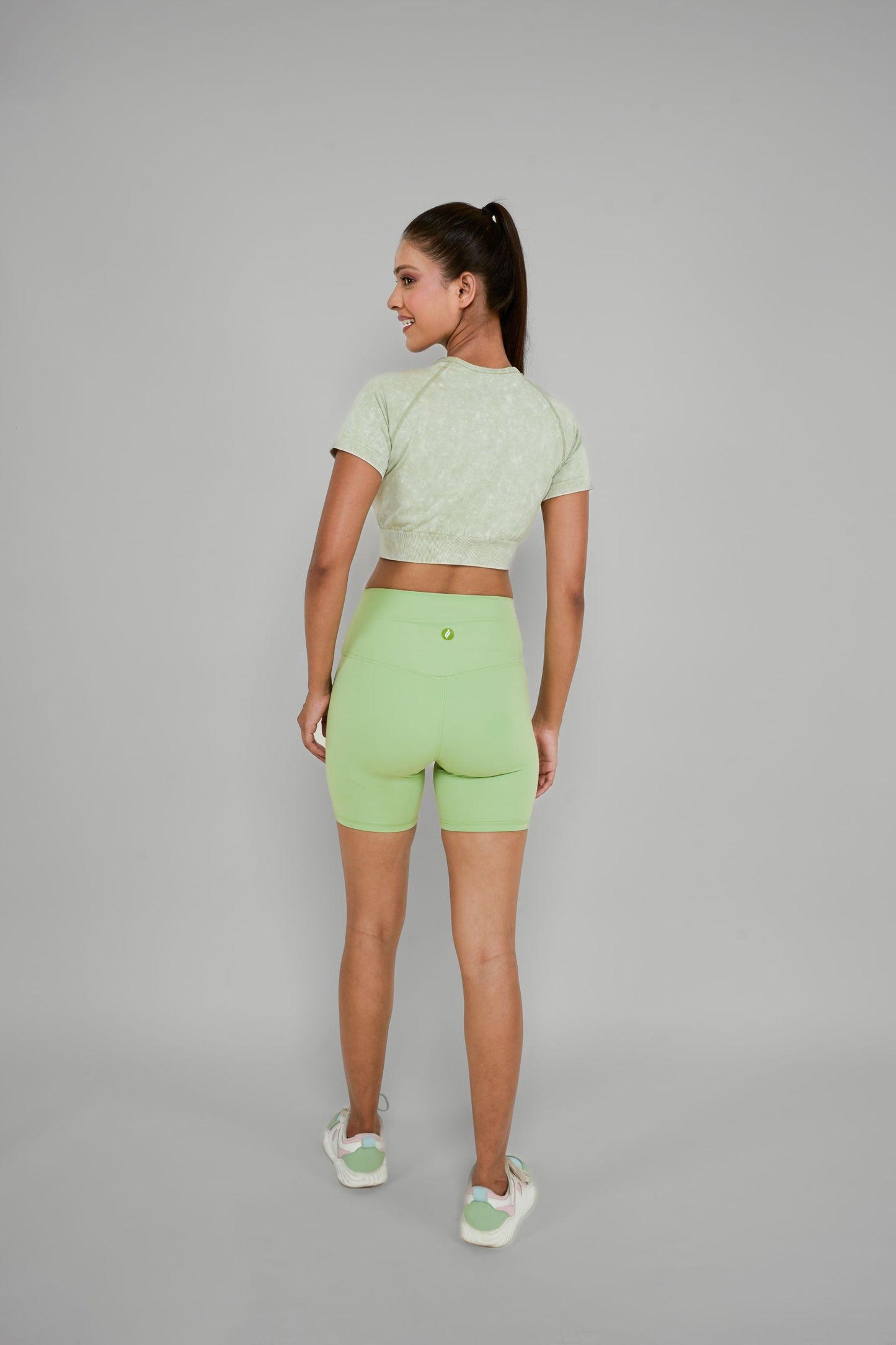 Ultra soft and light weight high waisted booty shorts