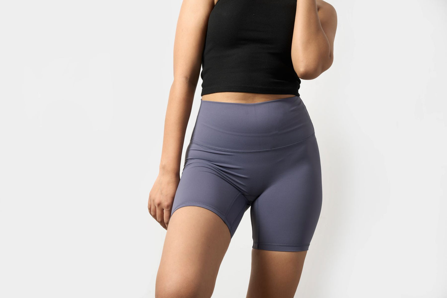 Ultra soft and light weight high waisted booty shorts