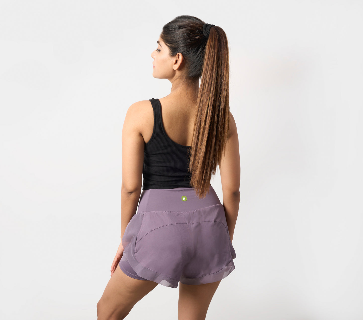 Two in one training shorts with inner tights