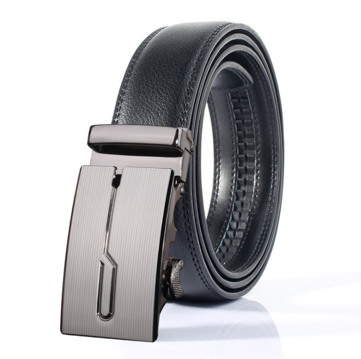 Leather belt leather men's automatic buckle casual pure cow leather belts Youth fashion business is loading belt wholesale generation