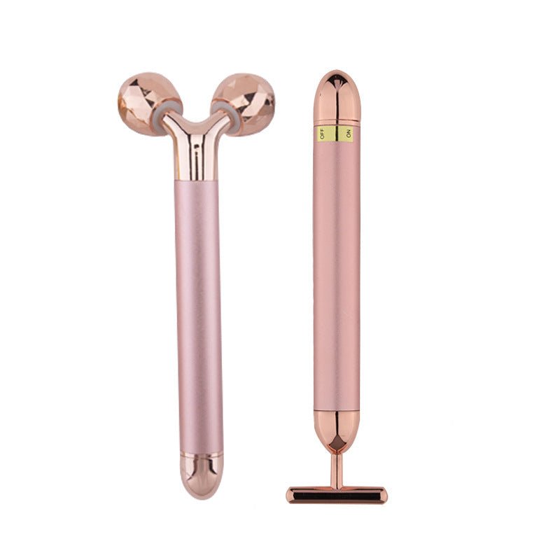 New hot roller massage gold rod beauty rod Y-face face thin face instrument 3D roller massager spot