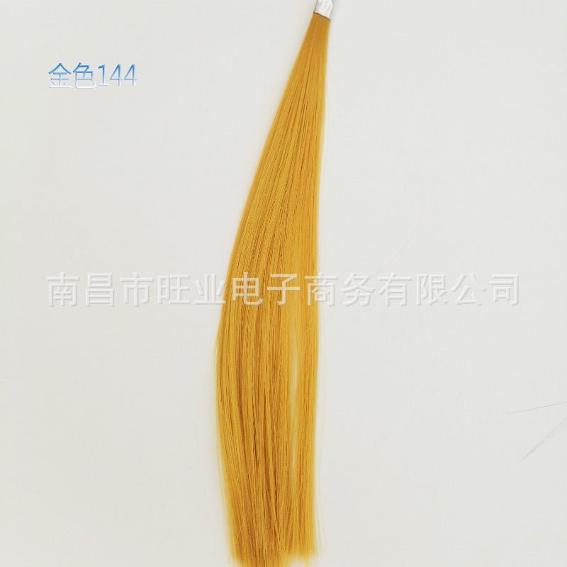 Fake sending spot matted fiberizable raw material high temperature wire uncovered processing hair black long straight hair wholesale