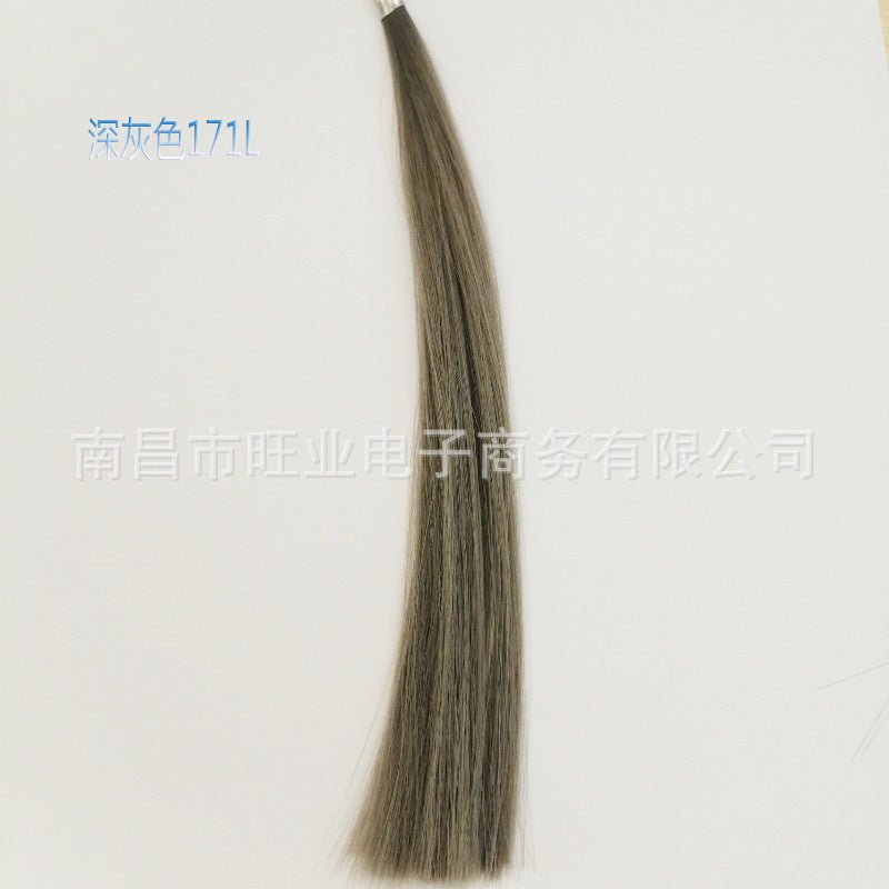 Fake sending spot matted fiberizable raw material high temperature wire uncovered processing hair black long straight hair wholesale