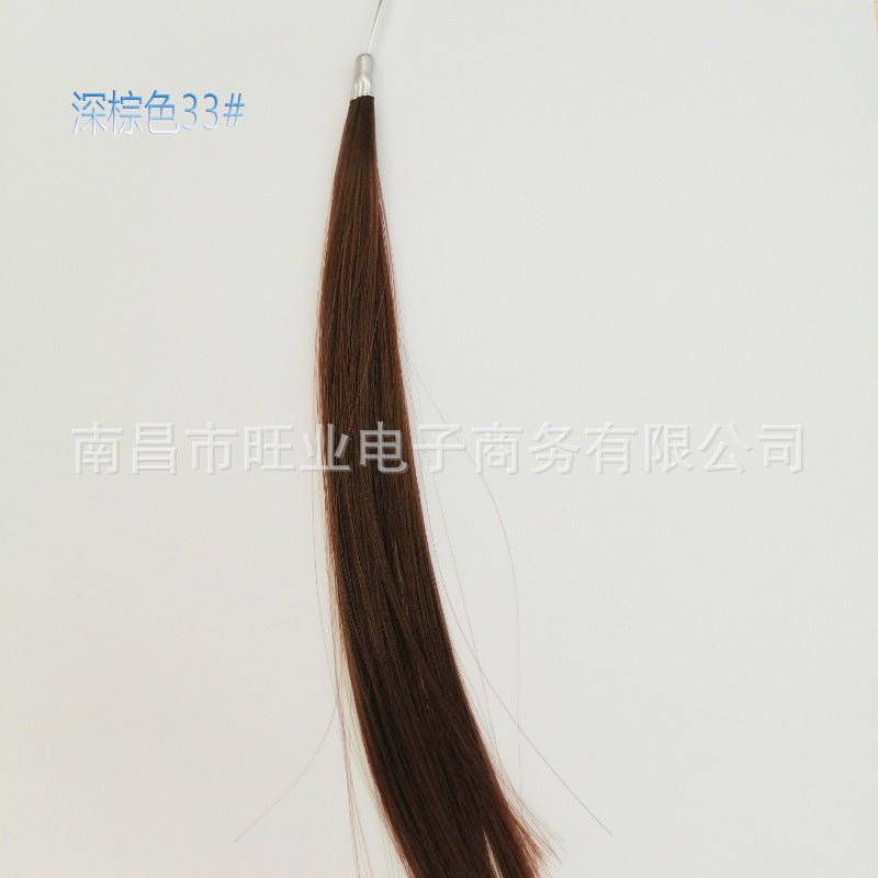 Fake sending spot matted fiberizable raw material high temperature wire uncovered processing hair black long straight hair wholesale