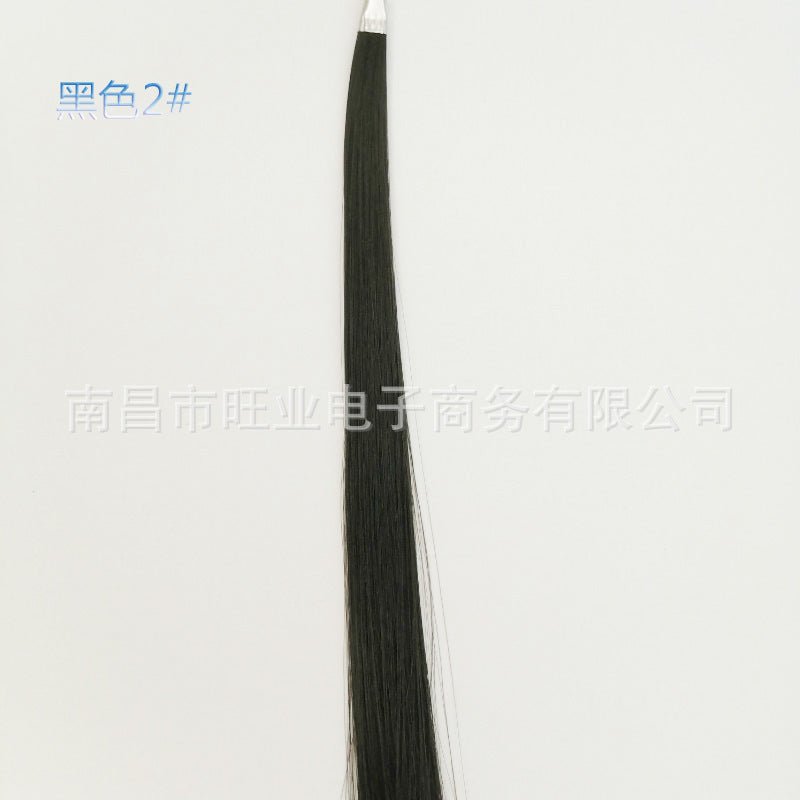 Fake sending spot matted fiberizable raw material high temperature wire uncovered processing hair black long straight hair wholesale