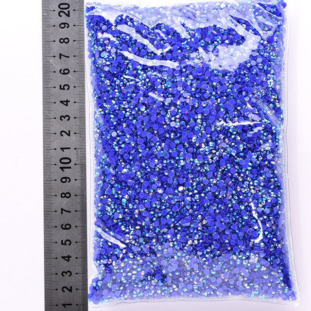 Jelly resin flat diamond nail beauty mobile phone case decorative water drill DIY decoration clothing accessories manufacturers wholesale