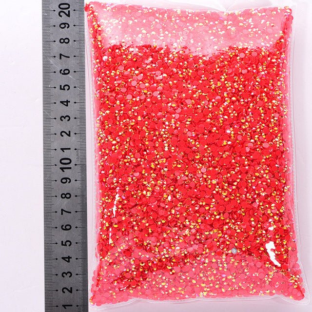 Jelly resin flat diamond nail beauty mobile phone case decorative water drill DIY decoration clothing accessories manufacturers wholesale