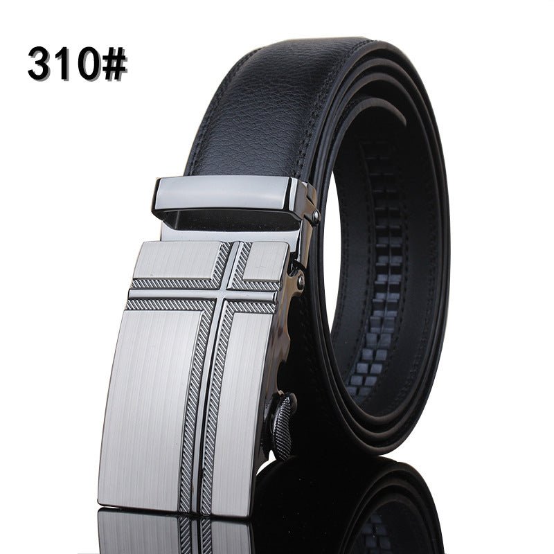 Leather belt leather men's automatic buckle casual pure cow leather belts Youth fashion business is loading belt wholesale generation