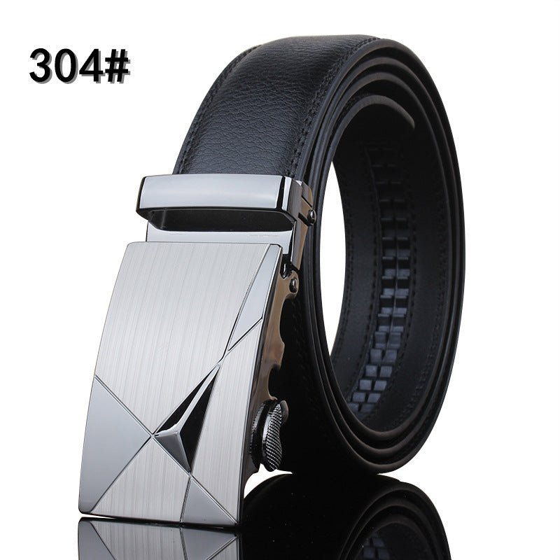 Leather belt leather men's automatic buckle casual pure cow leather belts Youth fashion business is loading belt wholesale generation