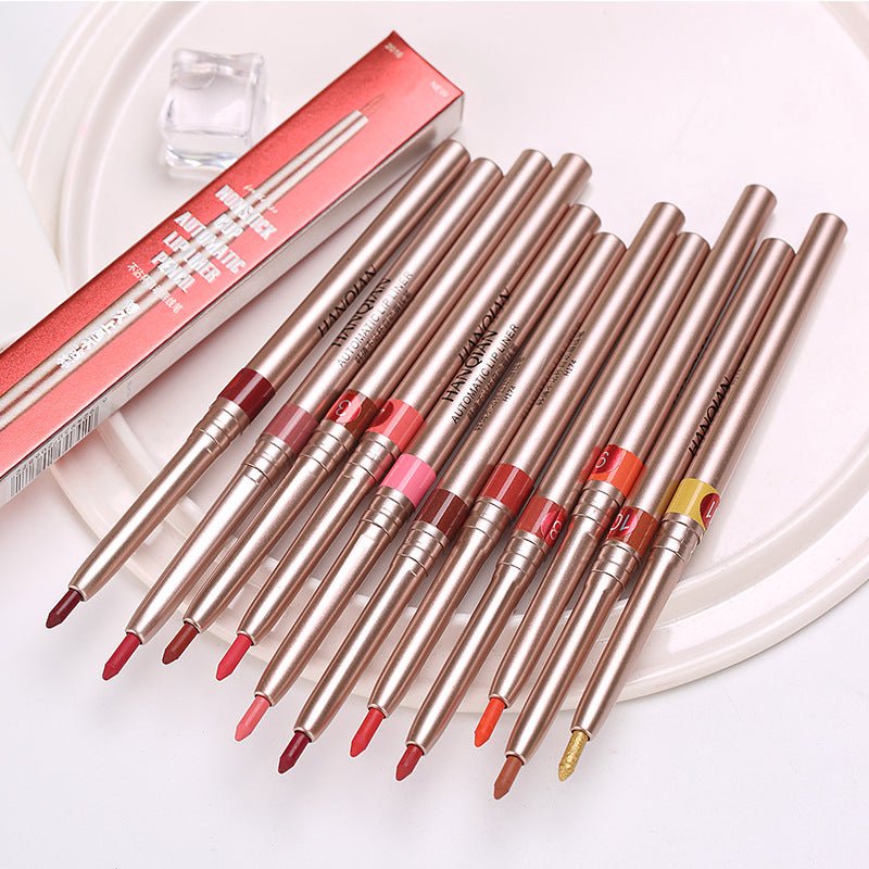 Han Qian waterproof automatic lip line pen should not touch the cup, red pen, lipstick, aunt, aunt, bite, dumb, no decolorization