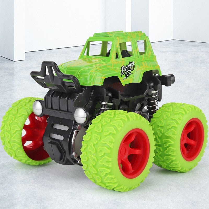 Hot Sale ABS Alloy Inertia Four-Wheel Drive Big Foot Toy off-Road Vehicle Children's Stunt Car Toy