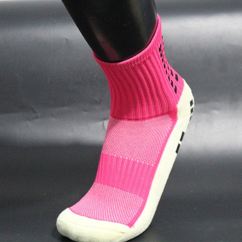 New Style FS Football Socks Round Silicone Suction Cup Grip Anti Slip Soccer Socks Sports Men Women Baseball Rugby Socks