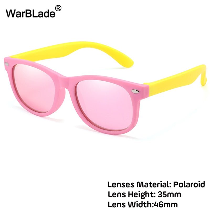 WarBlade New Kids Polarized Sunglasses TR90 Boys Girls Sun Glasses Silicone Safety  Glasses Gift For Children Baby UV400 Eyewear