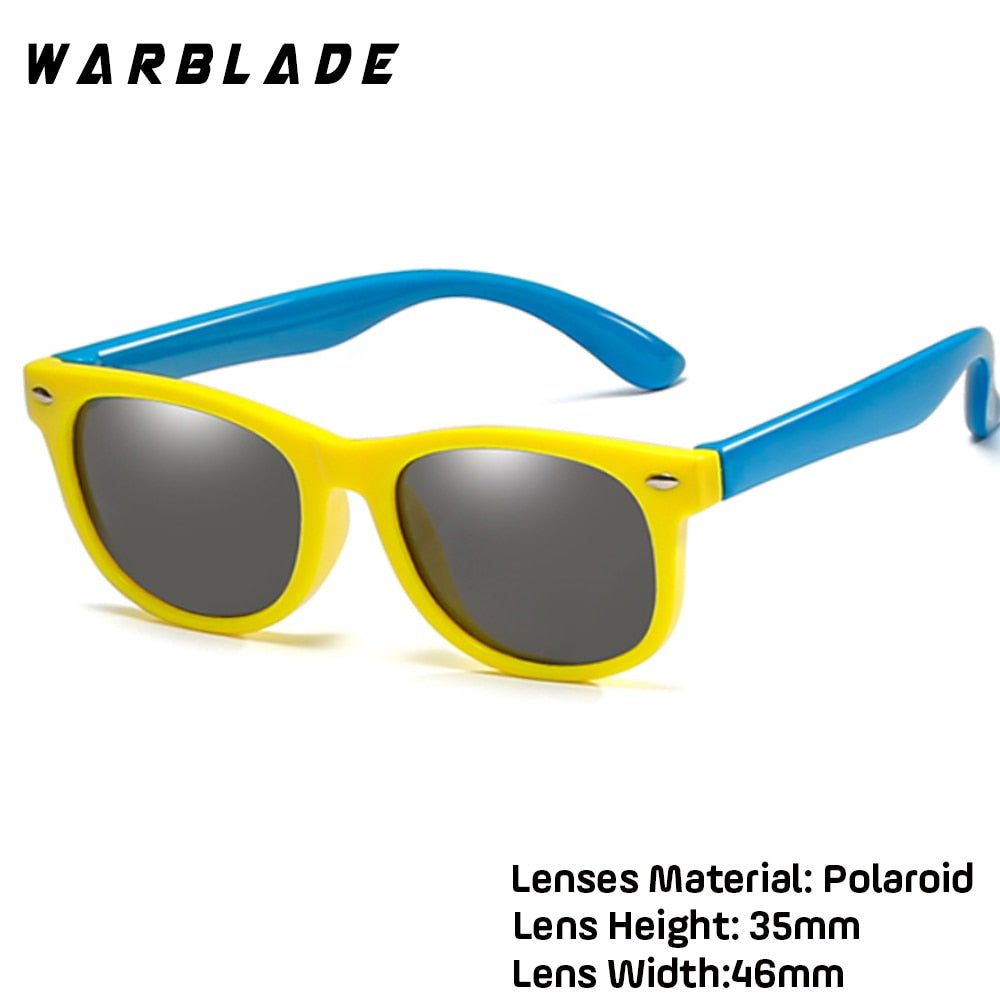 WarBlade New Kids Polarized Sunglasses TR90 Boys Girls Sun Glasses Silicone Safety  Glasses Gift For Children Baby UV400 Eyewear