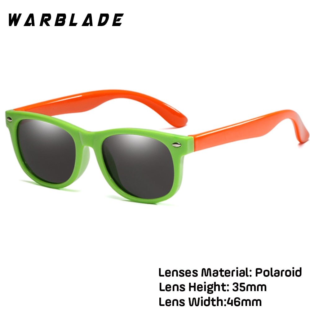 WarBlade New Kids Polarized Sunglasses TR90 Boys Girls Sun Glasses Silicone Safety  Glasses Gift For Children Baby UV400 Eyewear