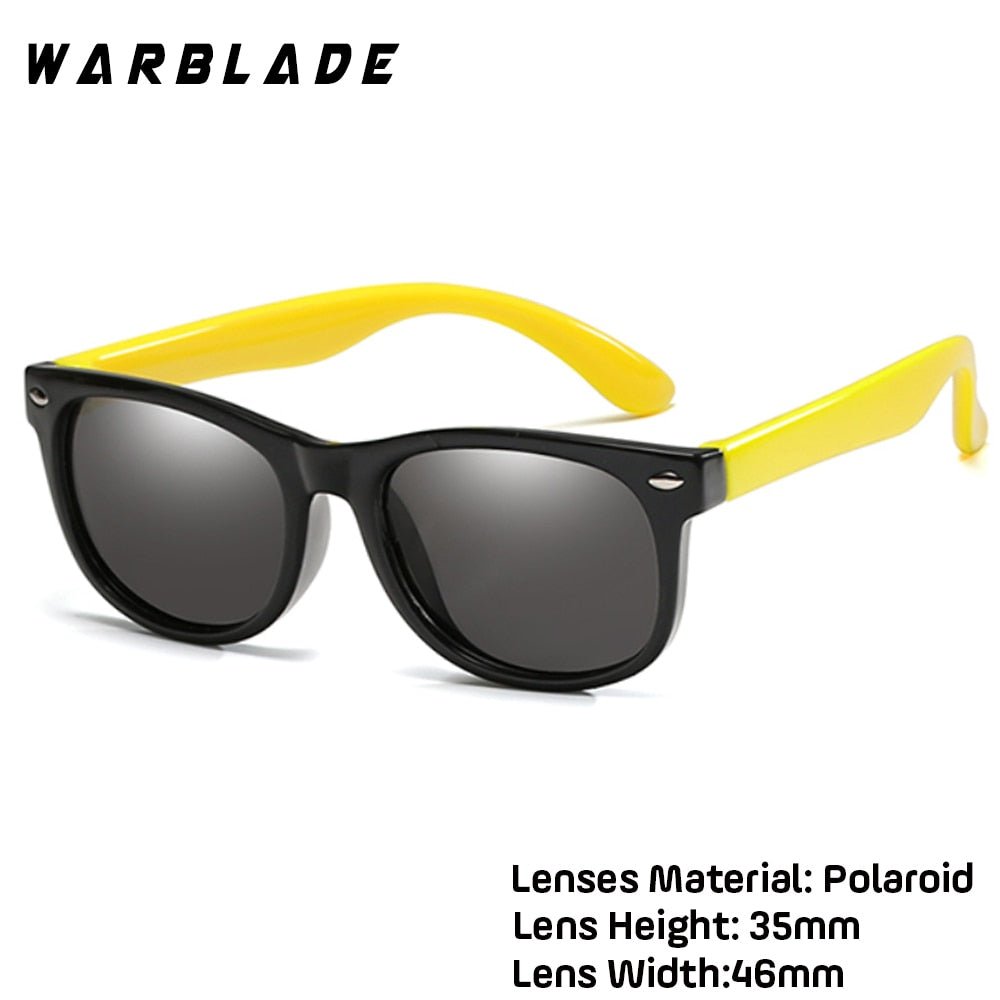 WarBlade New Kids Polarized Sunglasses TR90 Boys Girls Sun Glasses Silicone Safety  Glasses Gift For Children Baby UV400 Eyewear