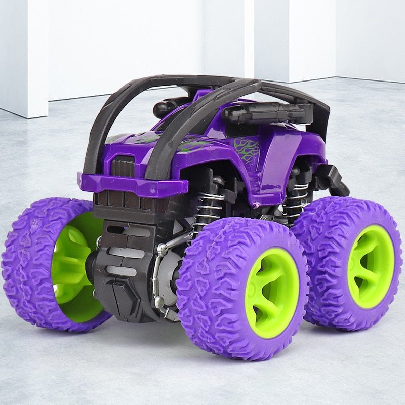 Hot Sale ABS Alloy Inertia Four-Wheel Drive Big Foot Toy off-Road Vehicle Children's Stunt Car Toy