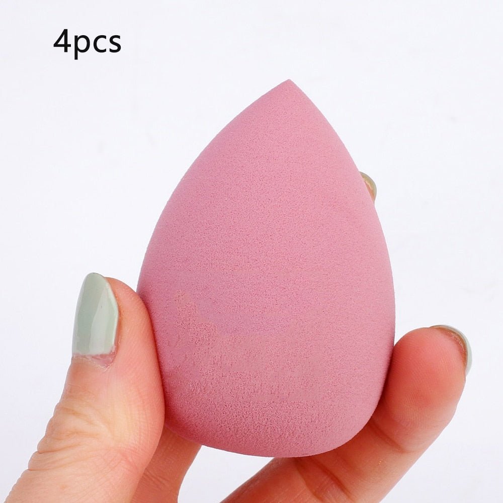 4pcs Makeup Blender Cosmetic Puff Makeup Sponge with Storage Box Foundation Powder Sponge Beauty Tool Women Make Up Accessories