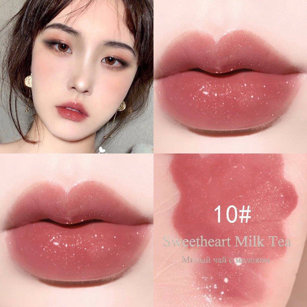 Mini 10 Colors Liquid Lip Gloss Waterproof Non-stick 24 Hours Long Lasting Velvet Matte Lipstick Lip Gloss Cosmetic Makeup Care